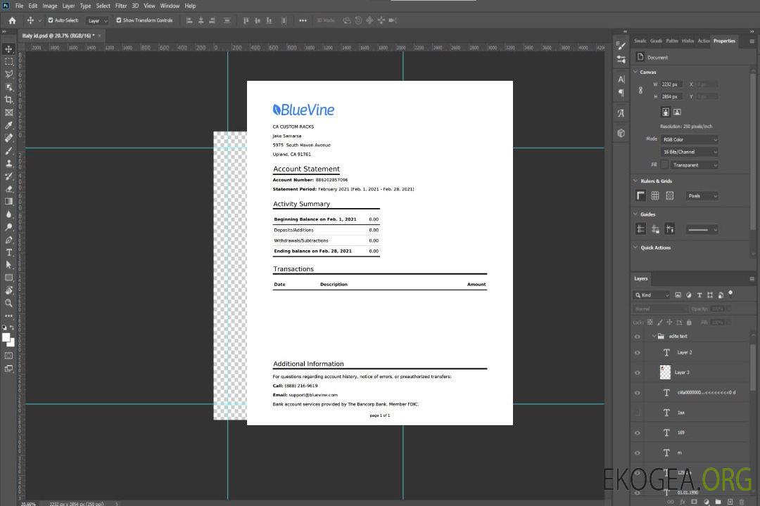 États-Unis Californie Bluevine bank st word pdf template États-Unis Californie Bluevine bank st word pdf template